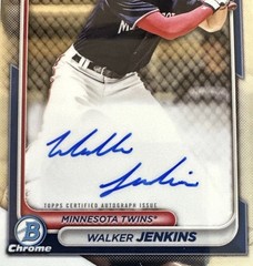 2024 Bowman Chrome Walker Jenkins Prospect Auto CPA-WJ 1st Bowman Auto