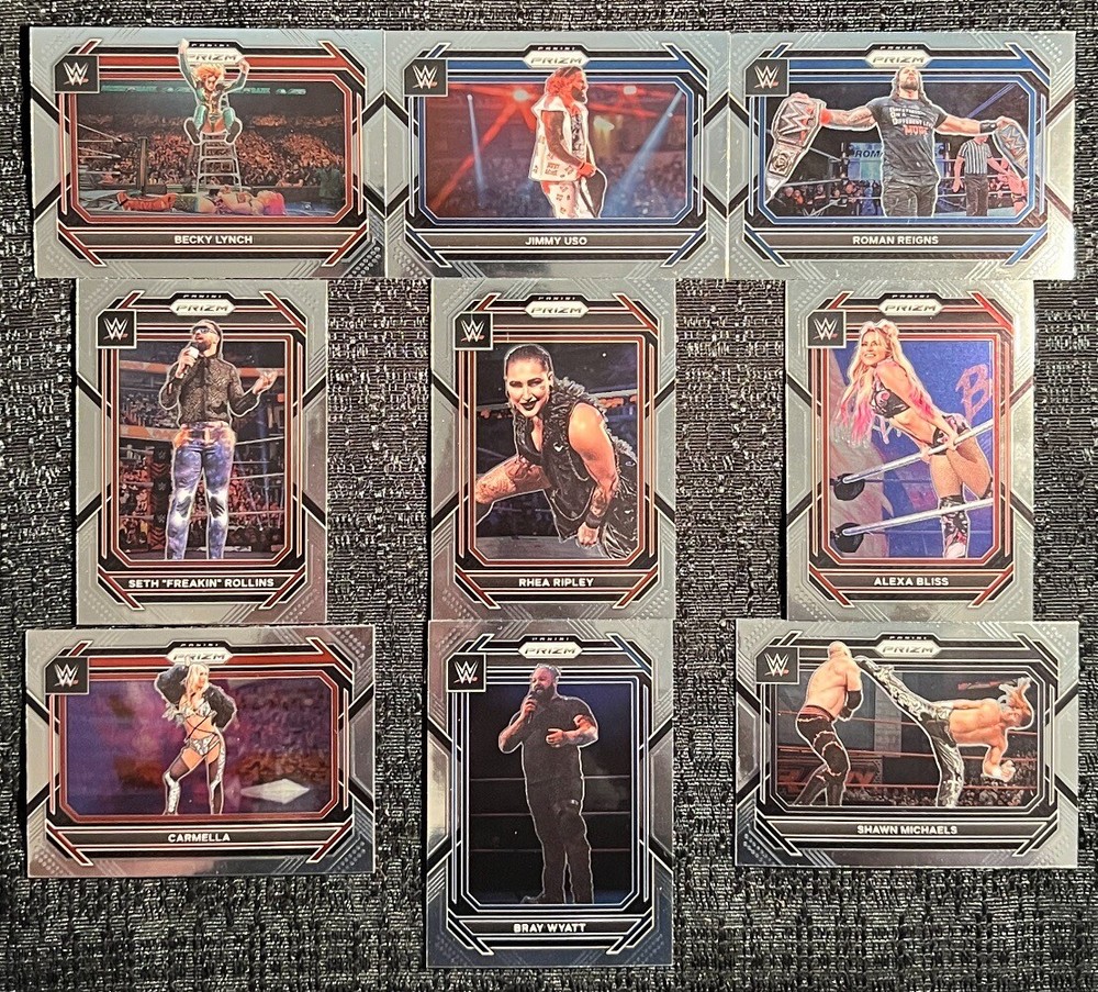 2023 PRIZM WWE Wrestling BASE + Rookies Complete Your Set You Pick Card #1-200
