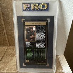 1997 TIGER WOODS GRAND SLAM VENTURES ROOKIE PRO GEM – MINT 10