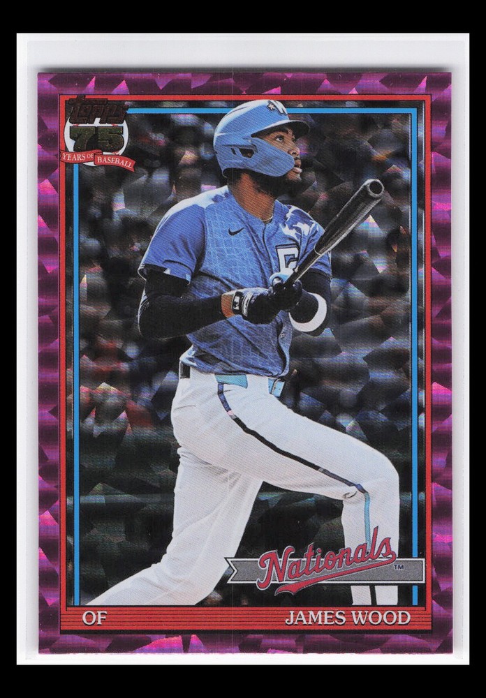 2026 Topps 1991 Topps Baseball Pink Crackle Foil #T91-16 James Wood