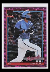 2026 Topps 1991 Topps Baseball Pink Crackle Foil #T91-16 James Wood