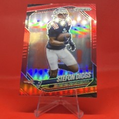 Panini 2025 Prizm Stefon Diggs New England Patriots Red Prizm #182 NFL