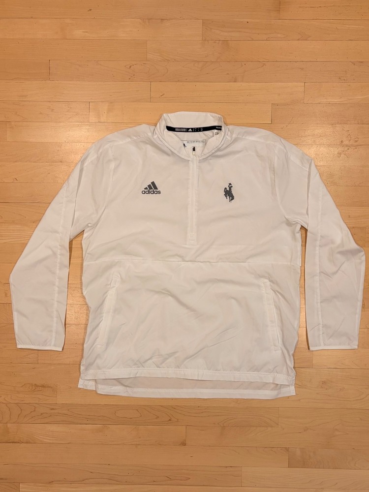 Adidas University of Wyoming Cowboys Sideline 21 1/4 Zip Pullover Men&rsquo;s Large