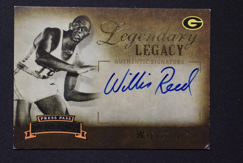 Willis Reed 2007-08 Press Pass Legends Legendary Legacy Autograph /150 (DAMAGE)