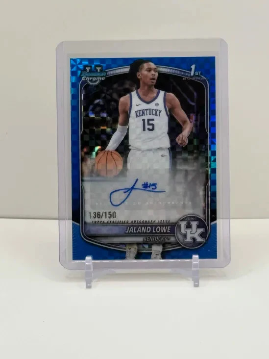 JALAND LOWE 2025 Bowman Chrome #CPA-JL BLUE XFRACTOR REFRACTOR Auto RC /150