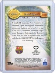 2024-25 TOPPS CHROME UEFA WOMEN&rsquo;S SAPPHIRE QUEENS OF FOOTBALL PATRI GUIJARRO