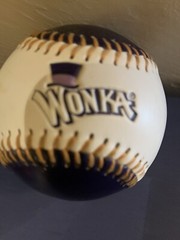 Willy Wonka Wonka Bars Purple Ultra Rare Baseball Ball Souvenir Promotional