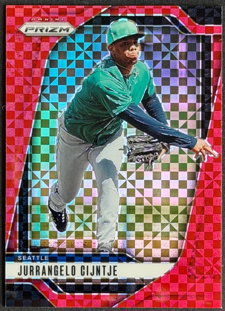 2025 Panini Prizm – Red Power Prizms #238 – Jurrangelo Cijntje /99 – Seattle