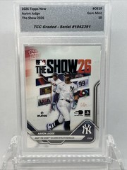 2026 Topps Now Aaron Judge The Show 2026 TCC Graded Gem Mint 10