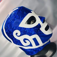 Huracan Ramirez Wrestling Lucha Libre Costume Mask Mascara Luchador blue