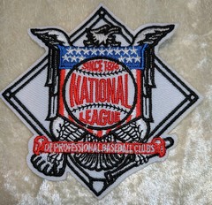 National League Baseball 3.25&Prime; Iron On Embroidered Patch ~ Free Tracking!