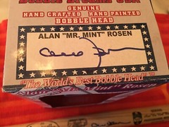 Alan Rosen « Mr.Mint » Autographed Bobblerhead & Mini Baseball Bat/L@@K!!!