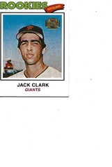 2001 ARCHIVES GOLD STAMP ON FRONT 1977 DESIGN ROOKIES GIANTS JACK CLARK