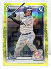 2020 Bowman – Chrome Prospects Antonio Cabello #BCP-85 Yellow Refractor /75 (RC)