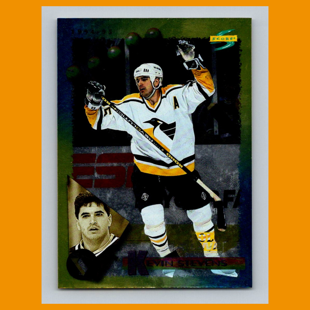 Kevin Stevens #182 1994 Score Gold Line Pittsburgh Penguins Hockey Card NHL NM