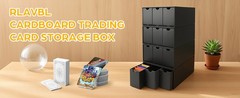 Trading Card Storage Box 12 Drawers Organizer with Dividers for Sports TCG Cards