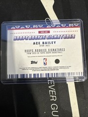 2025-26 Topps Nba Hoops – Rookie Signatures Ace Bailey #HRS-AB (AU, RC)