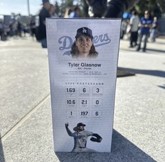 🟦⬜️ LA Dodgers Tyler Glasnow Starter Series Bobblehead SGA 6/6/26 NEW 🟦⬜️