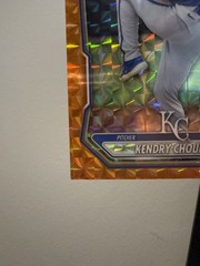 2026 Bowman Chrome Kendry Chourio /25 Orange Geometric Refractor Royals #BCP-7
