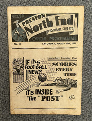PRESTON NORTH END V BLACKPOOL 1956 DIVISION ONE