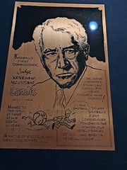 Kenesaw Mountain Landis – Copper Plate For Bob Parker Art Series 1978
