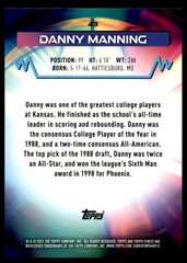 2021 Topps Finest #43 Danny Manning #/99 Green
