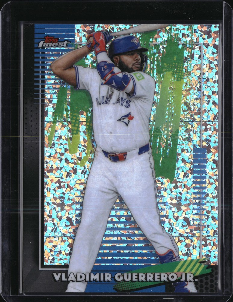 2026 Topps Finest Vladimir Guerrero Jr. #100 Aqua Speckle Refractor