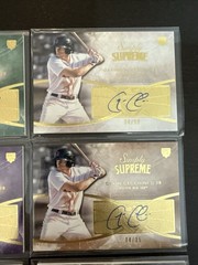 Garin Cecchini 2014 Topps SUPREME RC AUTO Lot (8) /5 /10 /15 /20 /25 /35 /45 /50