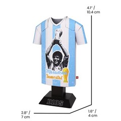 Maradona Metal Football Shirt Retro Argentina World Cup Legend Icon Alloy Shirt