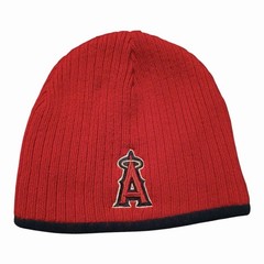 Los Angeles Angels Baseball MLB New Era Beanie Knit Hat Red And Navy Blue