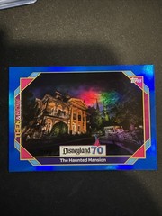 2025 Topps Disneyland 70th THE HAUNTED MANSION BLUE Foil Then & Now 32/99 #78