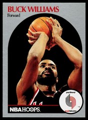 Buck Williams, 1990-91 Hoops, #251, Portland Trail Blazers,