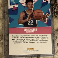 2026 Panini 90s Pop Culture-Derik Queen Rookies Prospects(RC) #136 Orange 85/99