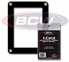3 BCW Black Bordered Screwdown Standard Sized Card Holders
