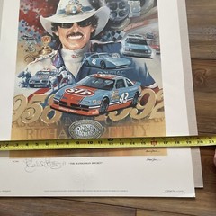 Richard Petty, « The Randleman Rocket” 19x 24 Limited Print 94/950 Vance Garvin