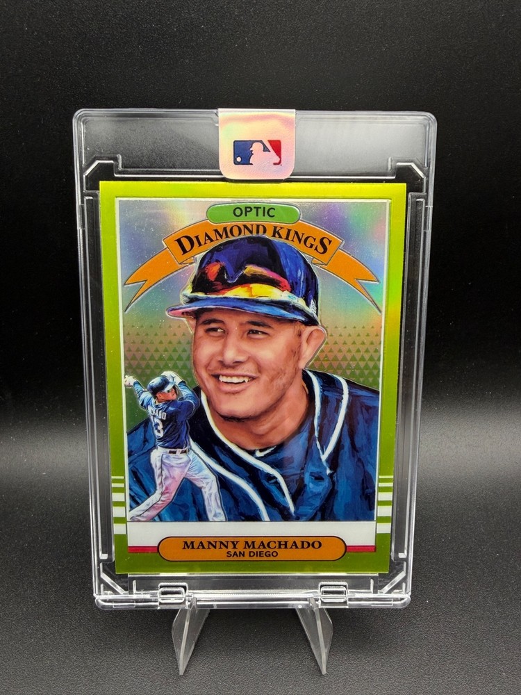 2019 Panini Donruss Optic Manny Machado Lime Green Prizm Diamond Kings Padres SP