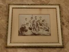 Extremely Rare 1893 Framed FOOTBALL TEAM Photo-19 1/2 x 22 3/4 Inches-Amazing!