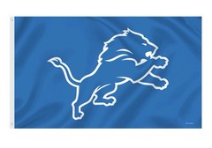 Detroit Lions 3×5 ft Flag / Banner NFL Fan Cave/Bar Light Blue NEW