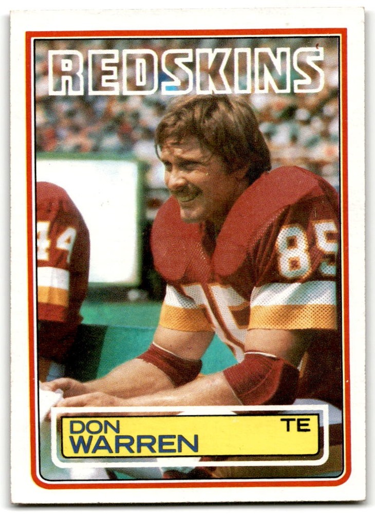 1983 Topps #200 Don Warren Washington Redskins