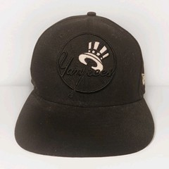 New York Yankees New Era 9Fifty Hat Blackout Embroidered Logo Snap back Black