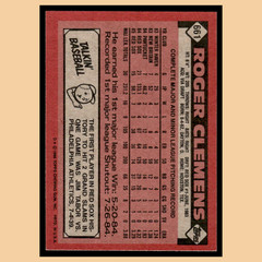Roger Clemens #661 1986 Topps Boston Red Sox Baseball Card MLB EX