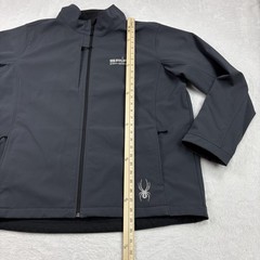 Spyder Jacket Mens 2XL Gray SPIRE Sports + Entertainment Softshell Full Zip