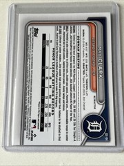 🔥2024 Bowman Draft – Max Clark Chrome Refractor #BDC-104 Detroit Tigers