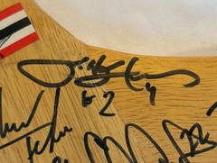 1995 NJ Devils Stanley Cup Champs Signed 24&Prime; MiniStick Lemieux Stevens Fetisov