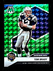 2021 Panini Mosaic Tom Brady Green Prizm SUPER BOWL MVPs Patriots #282