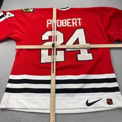 VINTAGE Chicago Blackhawks Jersey Mens 52 Nike Center Ice Bob Probert Fight Stra