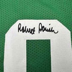 Facsimile Autographed Robert Parish Boston Green Reprint Jersey Size Men&rsquo;s XL