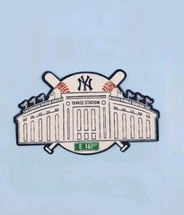 New York Yankees Stadium Woven Iron-on Patch Baseball-4.5 Inch
