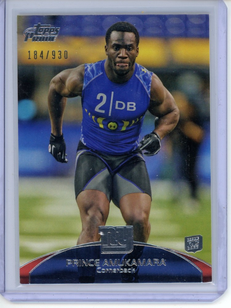 2011 Topps Prime – #15 Prince Amukamara (RC) /930 New York Giants
