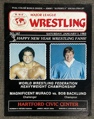 WWF Major League Wrestling Program Don Muraco v Bob Backlund 1/1/1983 ANDRE